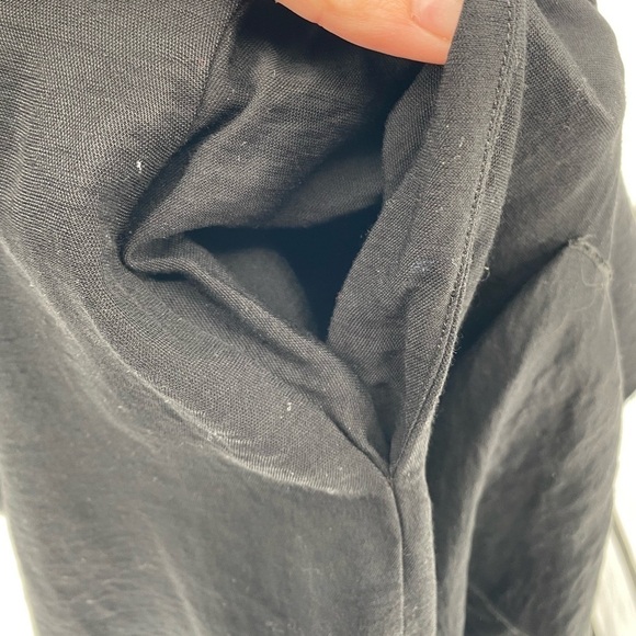 BCBG black woven tiered double layered skirt with pockets size 4 - Picture 6 of 8